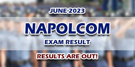 NAPOLCOM Exam Result June 2023 – JUST .